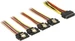 Delock SATA 15 Pin - SATA 15 Pin x4 0,5 m mehrfarbig (60158)