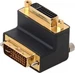 Delock Adapter DVI-I Stecker auf DVI-I Buchse 90ø