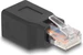 Delock Netzwerkadapter RJ45/RJ48/RJ50 Stecker zu Buchse 10P/10C Belegung 1:1 schwarz