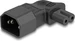 Delock Netzadapter IEC 60320 - C14 auf C7, Stecker / Buchse, 2,5 A, 90� gewinkelt