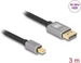 Delock Mini DisplayPort zu DisplayPort Kabel 8K 60 Hz 3 m gr