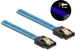 Delock SATA-Kabel UV Leuchteffekt blau 0.2 m