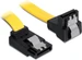 Delock SATA-3 Kabel: 20cm, Metall Clip,gelb