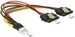 Delock Floppy Stecker - 2x SATA Stromadapter