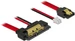 Delock SATA Kabel & 2Pin Strom, 10cm