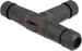 Delock Kabelverbinder T-Form für Aussenbereich 5 Pin, IP68 wasserdicht, schraubbar, Kabeldurchmesser 4,5