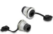 Delock RJ45 Cat.6A Einbaubuchse mit Staubschutzkappe