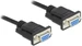 Delock Seriell Kabel RS-232 D-Sub 9 Buchse zu Buchse Nullmodem mit schmalem Steckergehäuse