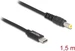 Delock Ladekabel USB-C zu 5.5 x 2.5 mm Stecker 1.5 m