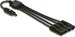 Delock DL4 Solar Splitter Kabel 1 x Buchse zu 4 x Stecker 50 cm schwarz