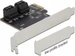 Delock 90010 - PCIe x1> 4x SATA Low Profile - Serial ATA - SATA