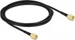 Delock Antennenkabel RP-SMA Stecker zu RP-SMA Stecker LMR/CFD100 2 m low loss