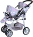Knorrtoys Zwillingspuppenwagen Milo - "star grey pink"
