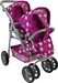 Knorrtoys Zwillingspuppenwagen Milo - star dark pink