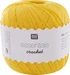 Rico Design Häkel- und Strickgarn Essentials Crochet 50 g, Gelb