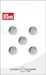 Prym Knöpfe Perlmutt 11 mm, 5 Stück, Weiss