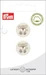 Prym Knöpfe Koala 18 mm, 2 Stück, Crème
