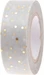 Rico Design Washi Tape Punkte 1.5 cm x 10 m, Gold/Grau