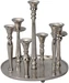 Cocon Kerzenhalter Teller, Silber