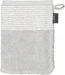 Cawö Waschhandschuh Two Tone 16 x 22 cm, Platin