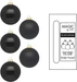 Inge’s Glas Christmas Decor Weihnachtskugel Ebony Black Ø 4 cm 36 Stück