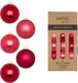 Inge’s Glas Christmas Decor Weihnachtskugel Gentle Pink 36 Stück, Rosa