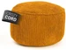 Lumaland Hocker Pouf Cord 50 l, Senfgelb, Tiefe: 45
