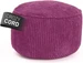 Lumaland Hocker Pouf Cord 50 l, Weinrot, Tiefe: 45