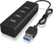 Icy Box ICY BOX USB 3.0 Hub, Ultra-schnell, Kompakt, Plug & Play,IB-HUB1409-U3