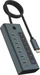 Icy Box USB-C Hub mit 20W Ladeanschluss und integriertem Display, IB-HUB1457-C31