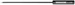 Bernstein Prüfspitze Schwarz, Klinge 1 mm