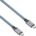 Sonero USB-C auf USB-C Ladekabel - USB 2.0, 100W PD grau/blau - 1,50m