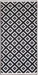 Chalet Teppich Corner 140 cm x 70 cm, Schwarz/Weiss