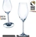 Silwy Outdoor-Champagnerglas Kristallgläser 2er-Set