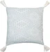 Jean & Len Jean&Len Kissenbezug mit Quasten 45 cm x 45 cm, Beige/Mint