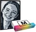 Mozabrick Rahmen für Klemmbausteine Mosaik - Individuelle Pixelkunst - Schwarz / M