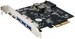 Exsys GmbH USB 3.2 Gen2 PCIe (x2) Karte mit 5 Ports ( 3A+2C Anschlüsse)