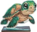 Craft Buddy Ozean Schildkröte, Crystal Art Buddy, ca. 11x8cm