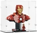 iDisplayit Acryl-Display für LEGO® 76327 Iron Man MK4 (Mit schwarzem Boden)