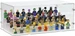 iDisplayit Acryl-Display für 40 LEGO®-Minifigur (mit weissem Boden und Noppen)