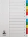 Q-Connect Register Vollformat aus PP, farbig