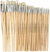 Creativ Company CC Nature Line kwasten lange steel, #1-20 64stuks