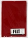 Creativ Company Hobbyvilt, Antiek Rood, A4, 10 vel