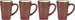 Villa Collection Espressotasse Hela 100 ml, 4 Stück, Braun