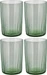 Bitz Trinkglas Kusintha 280 ml, 4 Stück, Grün