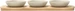 Villa Collection Bambus Tablett mit 3 Schälchen Shoku Beige, Material
