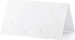Partydeco Tischkarte Punkte 9.5 x 5.5 cm, 10 Stück, Weiss/Gold
