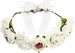 Partydeco Partyaccessoire Blumenkranz 17 cm, Weiss