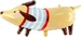 Partydeco Folienballon Dachshund Braun