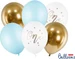Partydeco Strauss "One"-Ballons blau